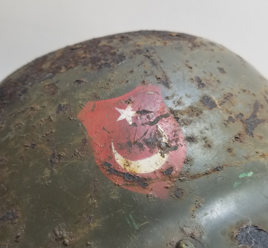 ÜZERİ AY YILDIZLI ÇOK NADİR KORE SAVAŞI TÜRK TUGAYI ASKER MİĞFERİ