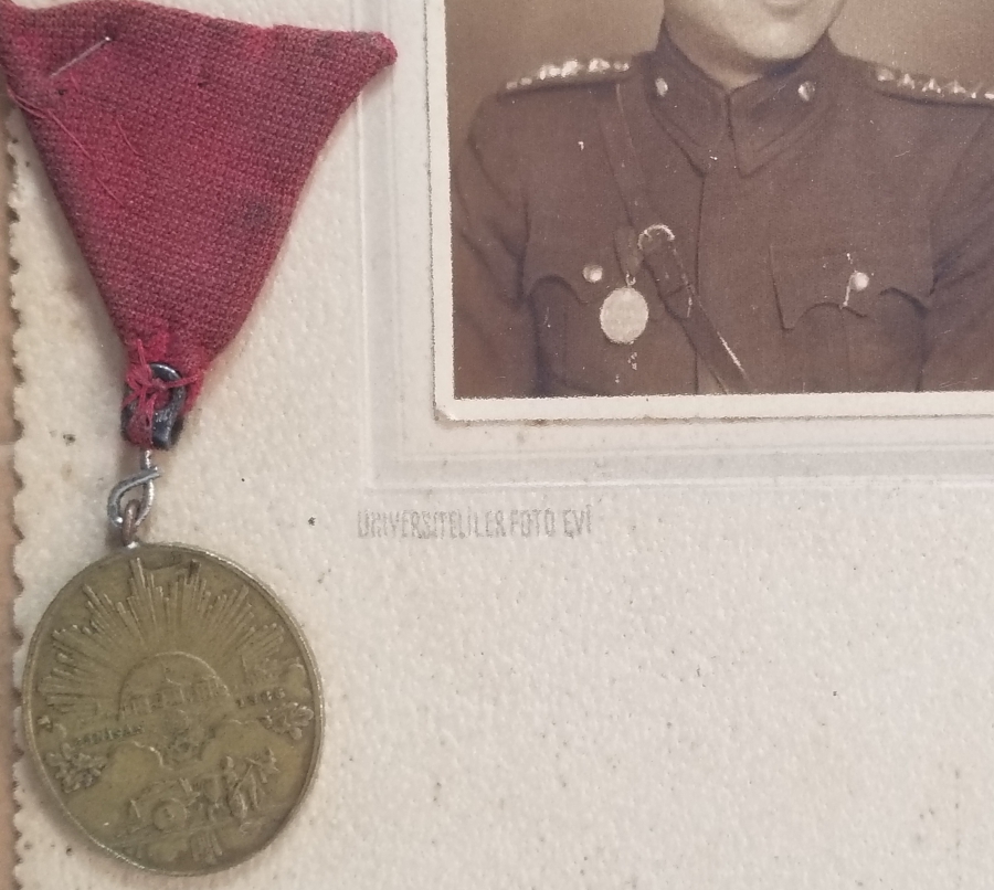 ORİJİNAL İSTİKLAL MADALYASI VE MADALYALI SUBAYLAR FOTOĞRAFI