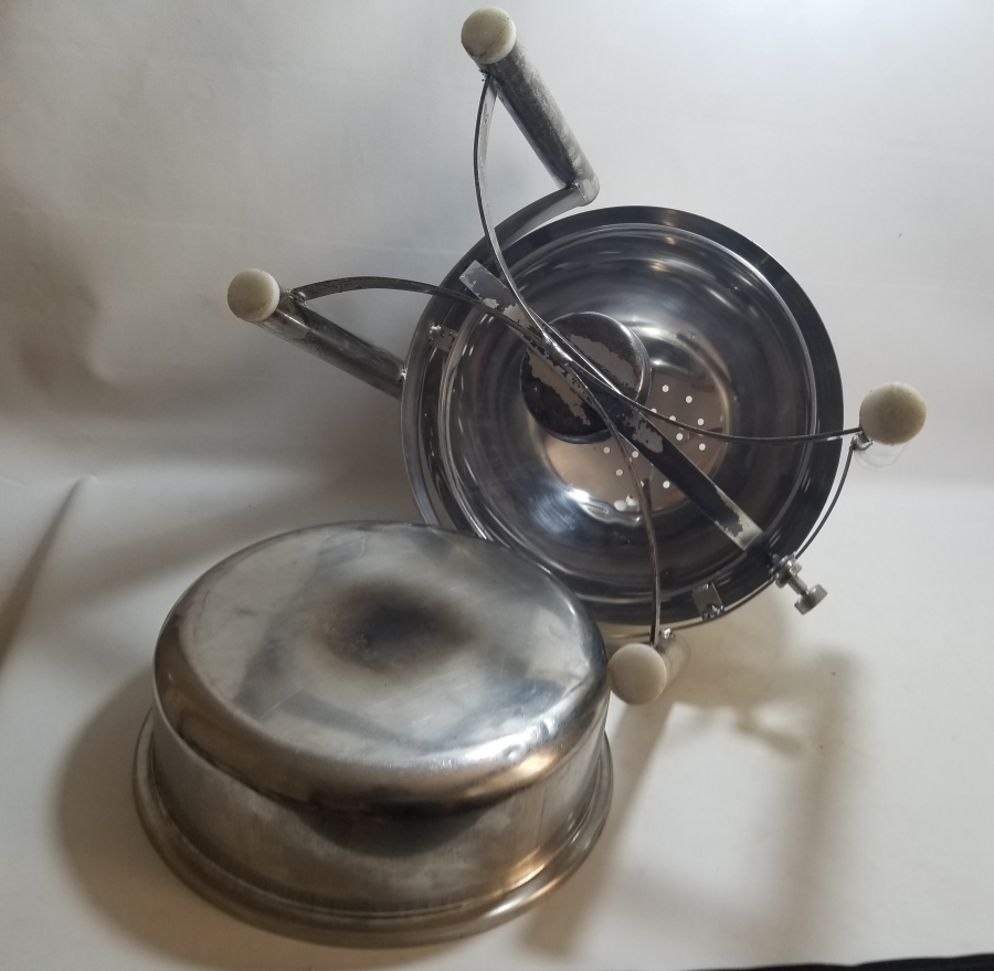 GÜMÜŞ KAPLAMA BÜYÜK BOY ANTİKA RECHAUD - İKRAMLIK