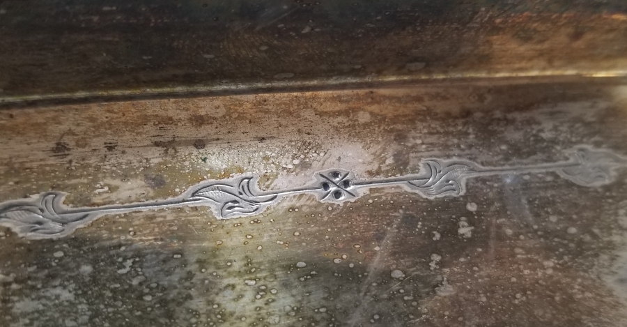 GEYİK BOYNUZU SAPLI GÜMÜŞ KAPLAMA ANTİKA SOFRA - MASA FARAŞI