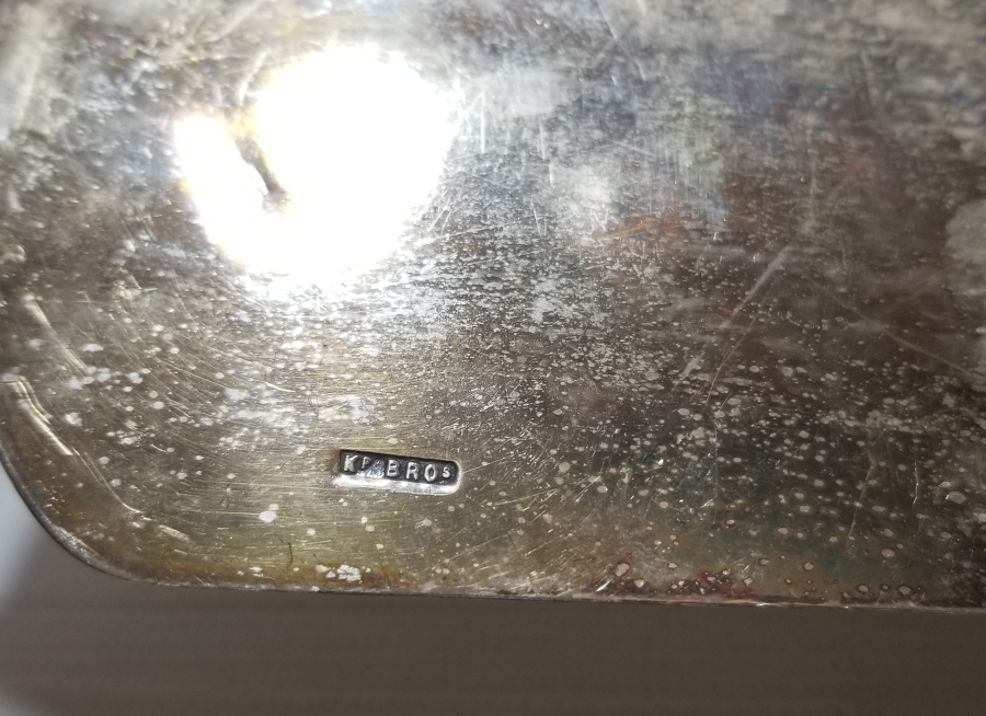 GEYİK BOYNUZU SAPLI GÜMÜŞ KAPLAMA ANTİKA SOFRA - MASA FARAŞI