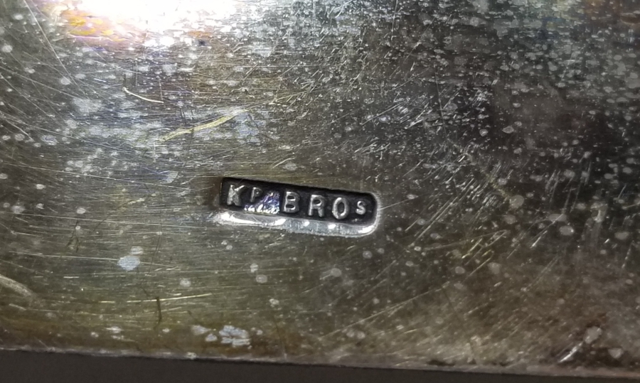 GEYİK BOYNUZU SAPLI GÜMÜŞ KAPLAMA ANTİKA SOFRA - MASA FARAŞI