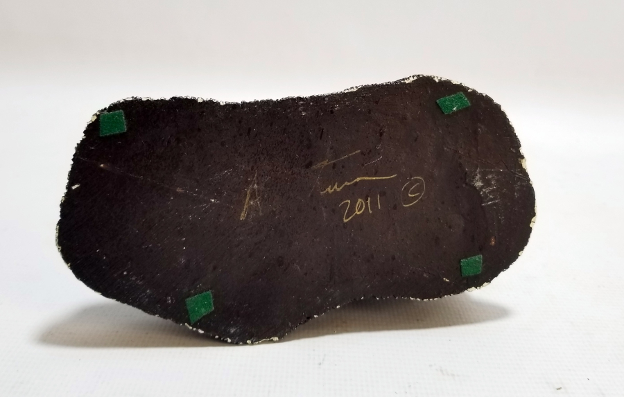 SANATÇI İMZALI ALÇI KÖPEK FİGÜRÜ