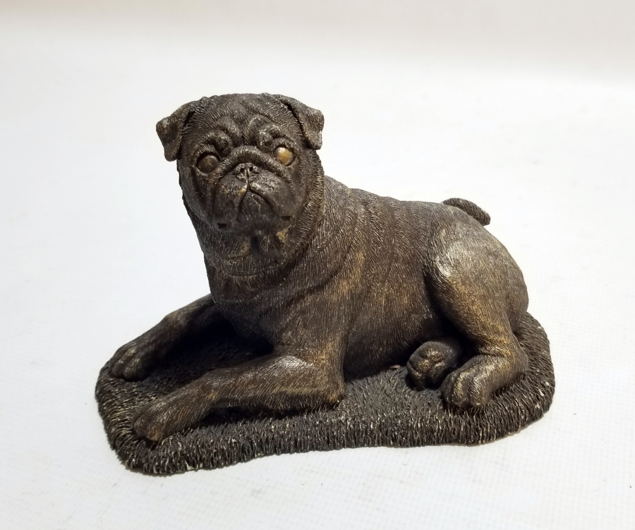 SANATÇI İMZALI ALÇI KÖPEK FİGÜRÜ