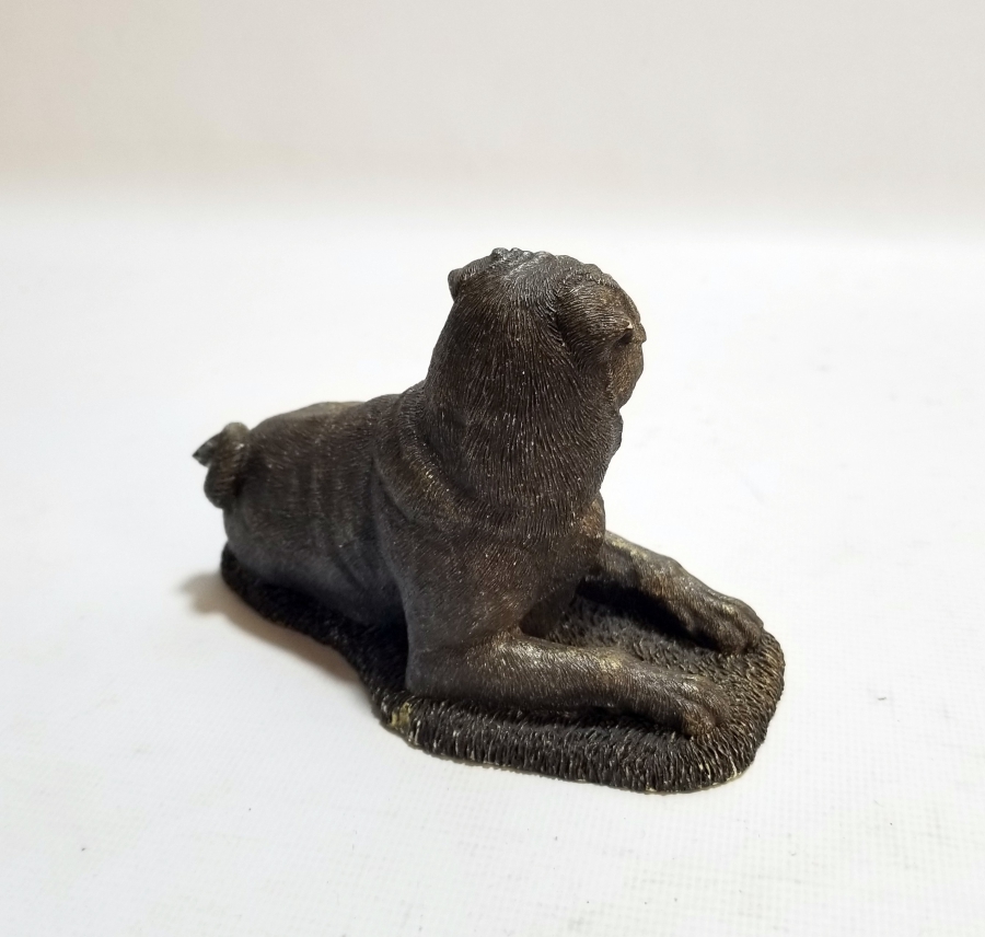 SANATÇI İMZALI ALÇI KÖPEK FİGÜRÜ