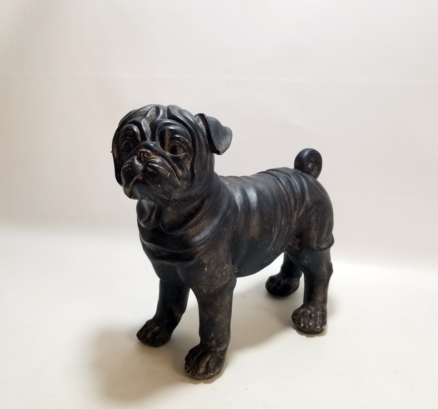 KABARTMA İŞÇİLİKLİ ANTİKA BAKALİT KÖPEK FİGÜRÜ