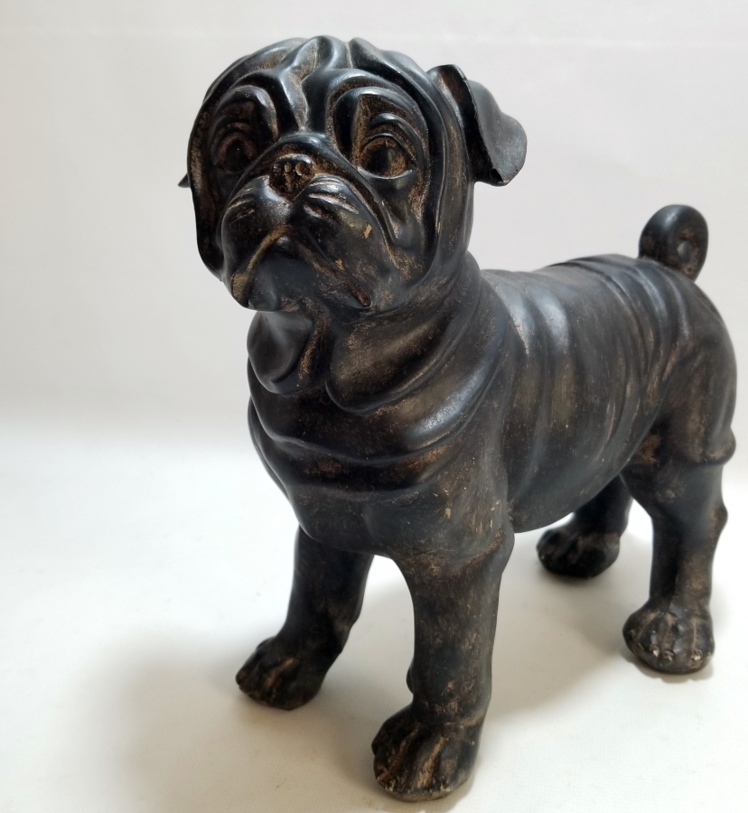 KABARTMA İŞÇİLİKLİ ANTİKA BAKALİT KÖPEK FİGÜRÜ