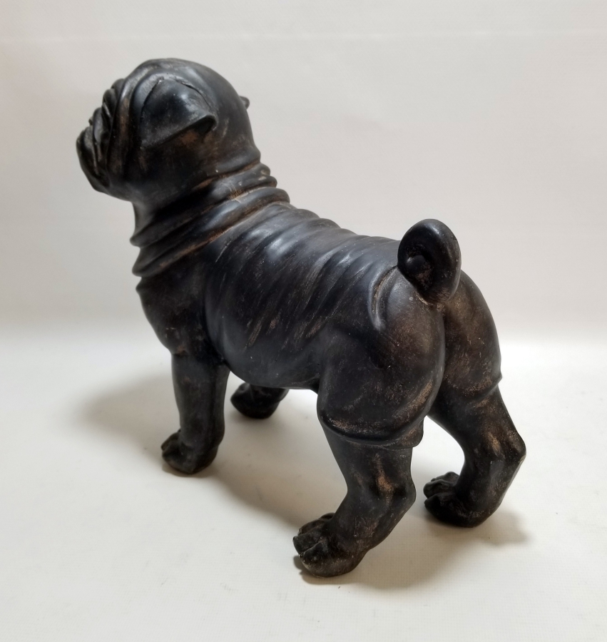 KABARTMA İŞÇİLİKLİ ANTİKA BAKALİT KÖPEK FİGÜRÜ