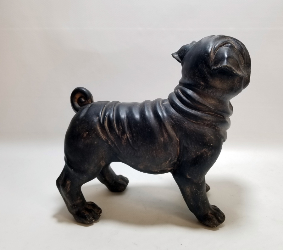 KABARTMA İŞÇİLİKLİ ANTİKA BAKALİT KÖPEK FİGÜRÜ