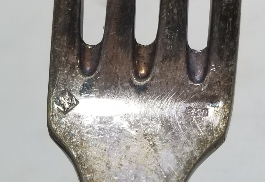 KABARTMA İŞÇİLİKLİ GÜMÜŞ KAPLAMA 5 ADET ANTİKA ÇATAL