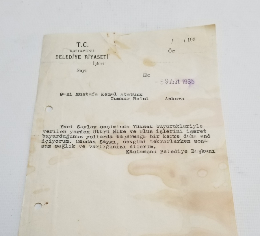 HALİT AKMANSÜ'NUN KENDİ EL YAZISIYLA YAZDIĞI İMZALI DİNİ İÇERİKLİ MEKTUBU