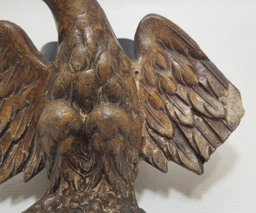 OSMANLI DÖNEMİ EL OYMA İŞÇİLİKLİ AHŞAP KARTAL FİGÜRÜ