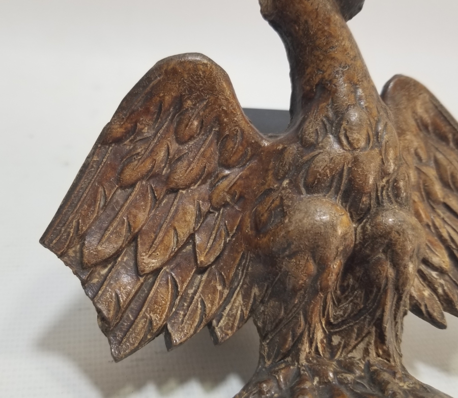 OSMANLI DÖNEMİ EL OYMA İŞÇİLİKLİ AHŞAP KARTAL FİGÜRÜ