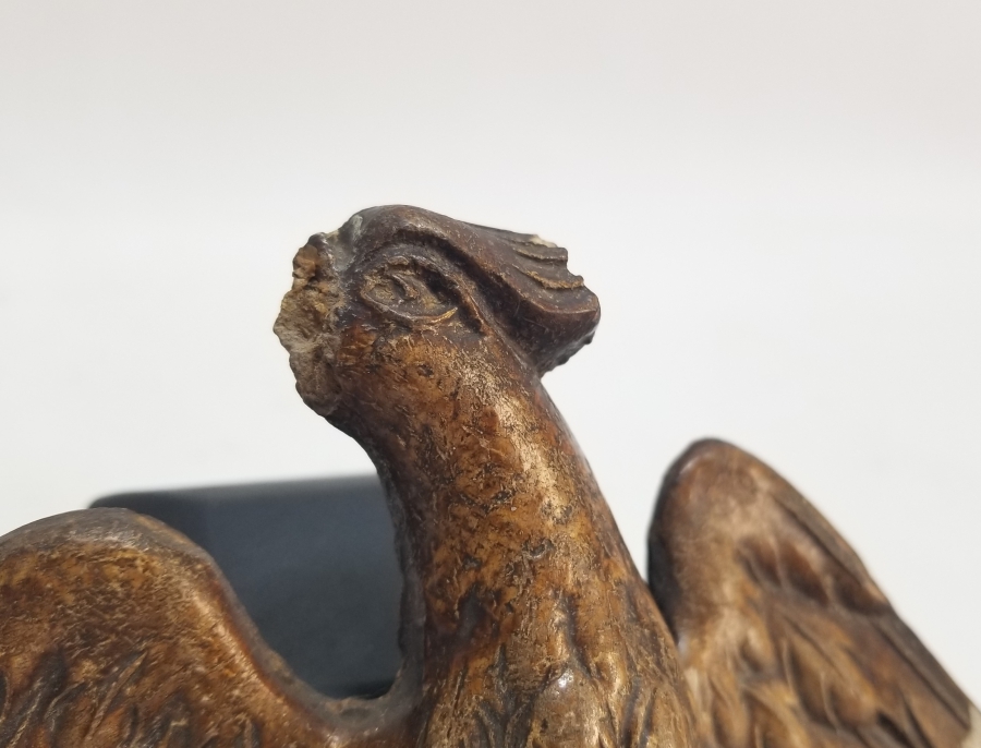 OSMANLI DÖNEMİ EL OYMA İŞÇİLİKLİ AHŞAP KARTAL FİGÜRÜ