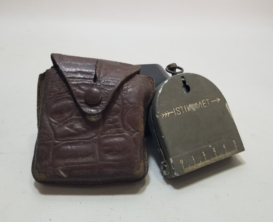 ORİJİNAL DERİ KILIFINDA ANTİKA ASKERİ PUSULA