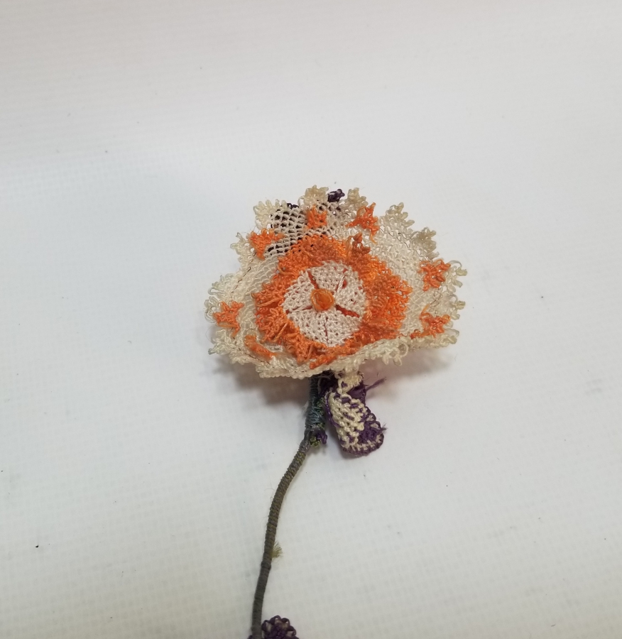 OSMANLI DÖNEMİ İĞNE OYALI KOZAK YÖRESİ NADİR GELİN ÇİÇEĞİ