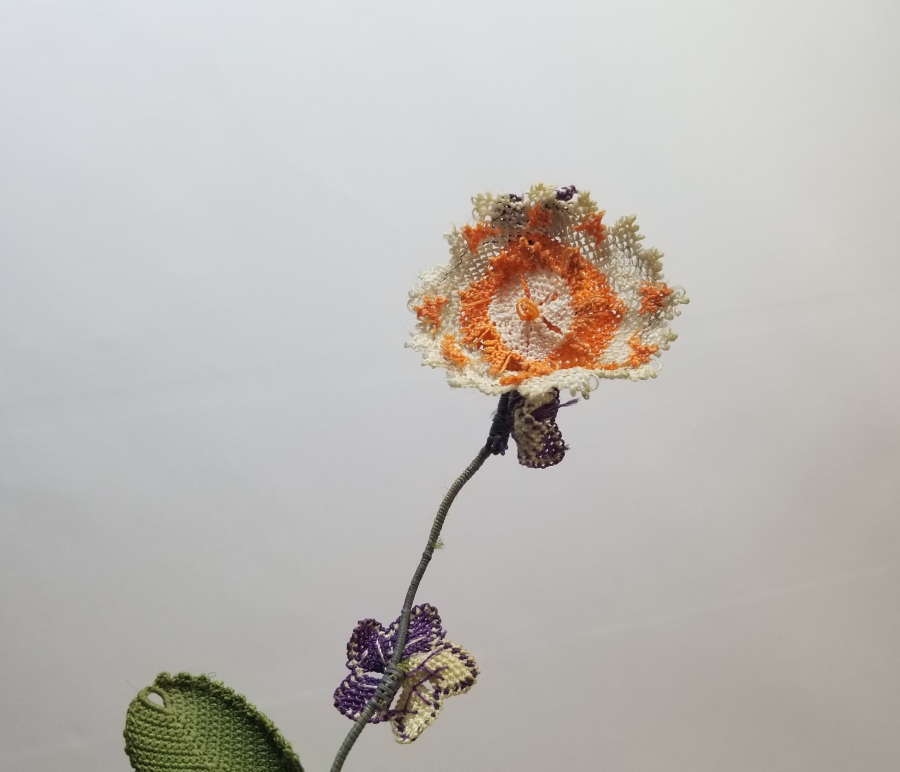 OSMANLI DÖNEMİ İĞNE OYALI KOZAK YÖRESİ NADİR GELİN ÇİÇEĞİ