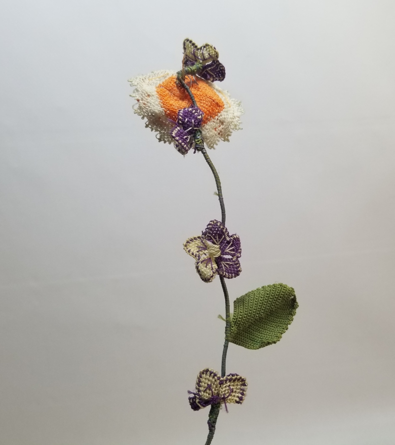 OSMANLI DÖNEMİ İĞNE OYALI KOZAK YÖRESİ NADİR GELİN ÇİÇEĞİ