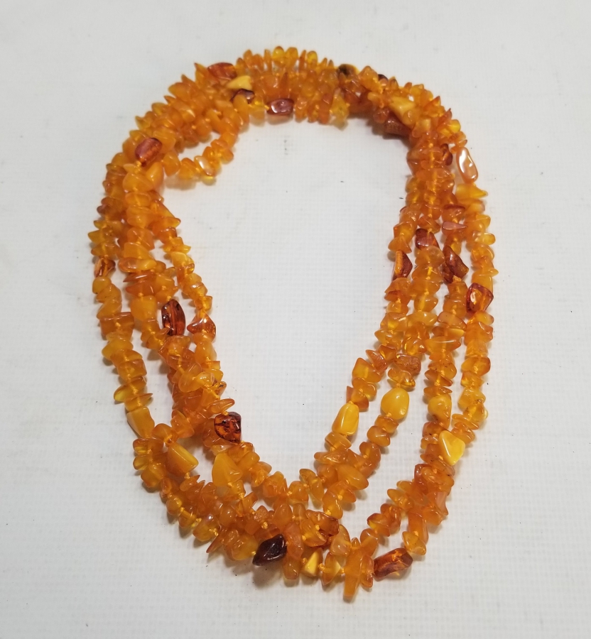 BÜYÜK BOY NADİR RENKTE DAMLA KEHRİBAR GERDANLIK