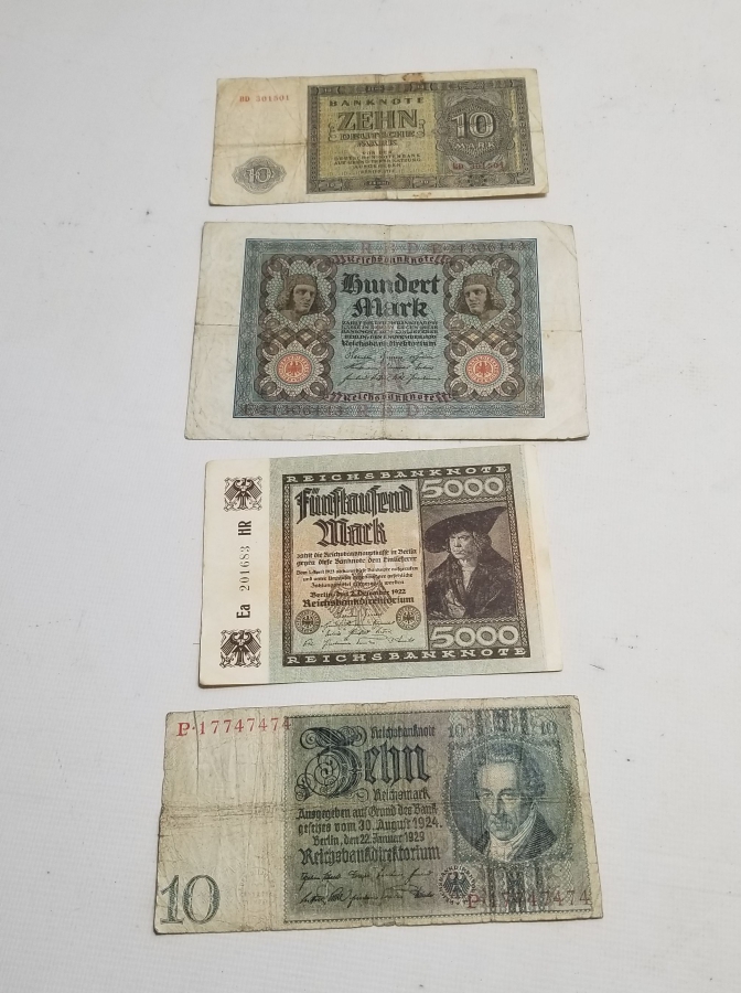 ORİJİNAL KAĞIT ALMAN PARALARI LOTU