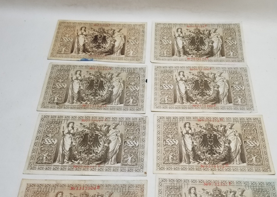 1910LARDAN ALMAN KAĞIT PARA LOTU