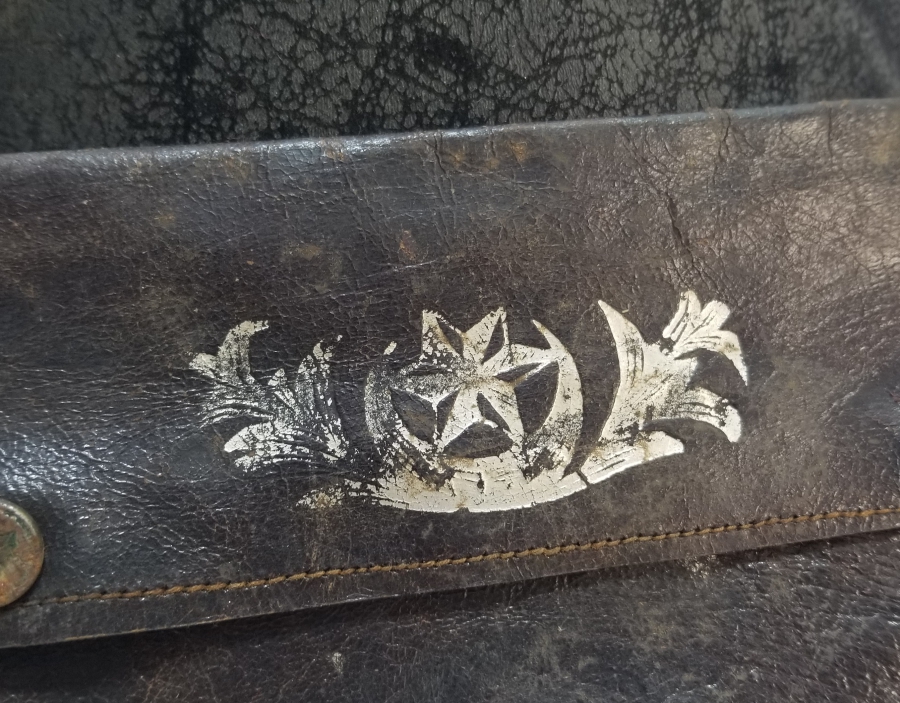 ÜZERİ GÜMÜŞ VARAKLI OSMANLI DÖNEMİ NADİR SUBAY CÜZDANI