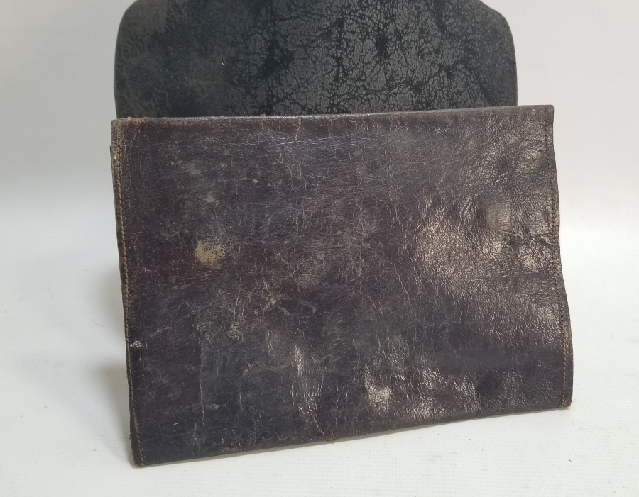 ÜZERİ GÜMÜŞ VARAKLI OSMANLI DÖNEMİ NADİR SUBAY CÜZDANI