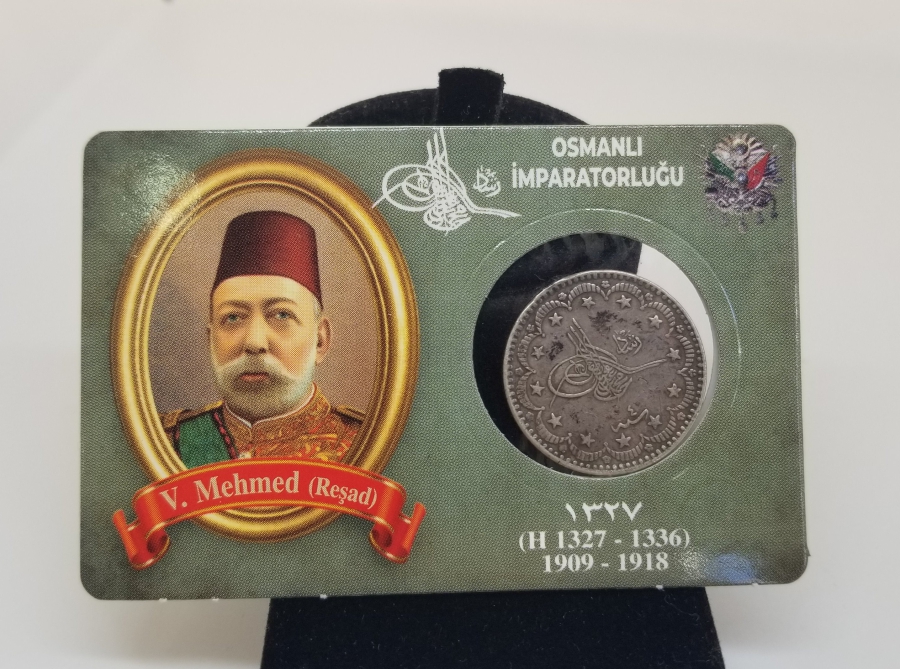 SULTAN MEHMET REŞAT HAN DÖNEMİ GÜMÜŞ 5 KURUŞ MECİDİYE