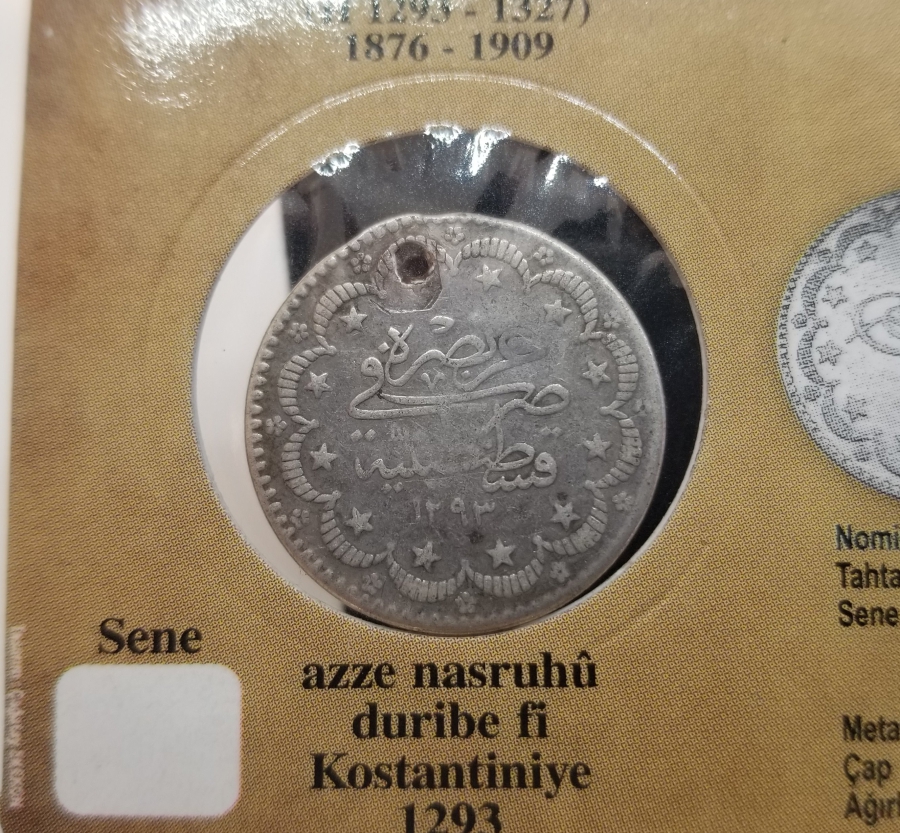 SULTAN ABDÜLHAMİD HAN DÖNEMİ GÜMÜŞ 5 KURUŞ PARA