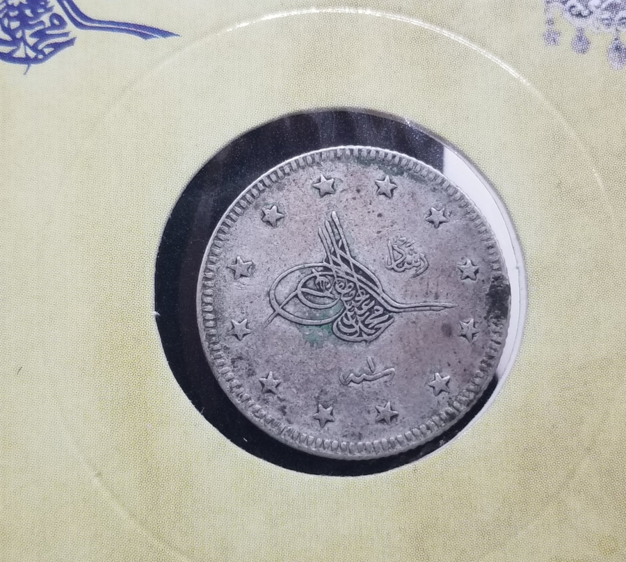 SULTAN MEHMET REŞAT HAN DÖNEMİ GÜMÜŞ 2 KURUŞ MECİDİYE