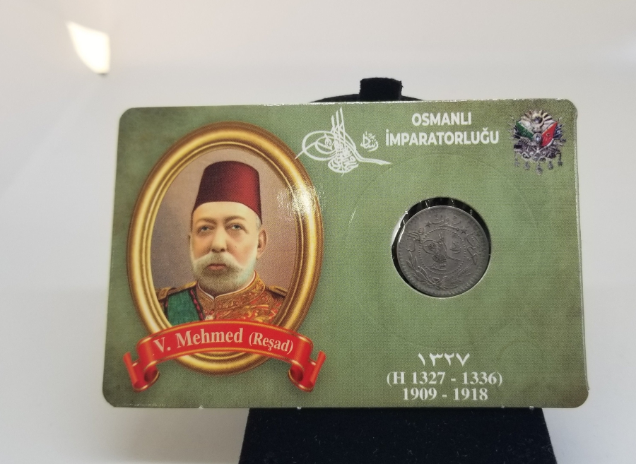 MEHMET REŞAT HAN DÖNEMİ KOLEKSİYONLUK NİKEL 5 PARA