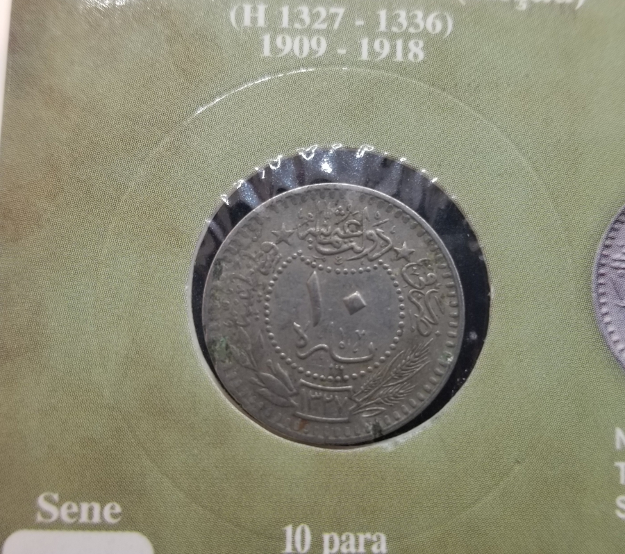 MEHMET REŞAT HAN DÖNEMİ KOLEKSİYONLUK NİKEL 10 PARA