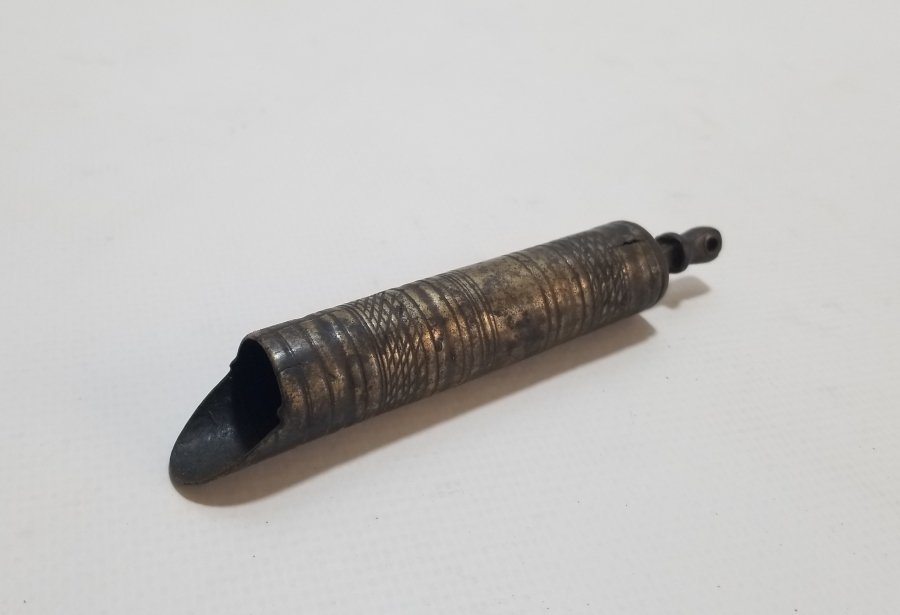 ÜZERİ İŞLEMELİ OSMANLI DÖNEMİ BRONZ BARUTÖLÇER