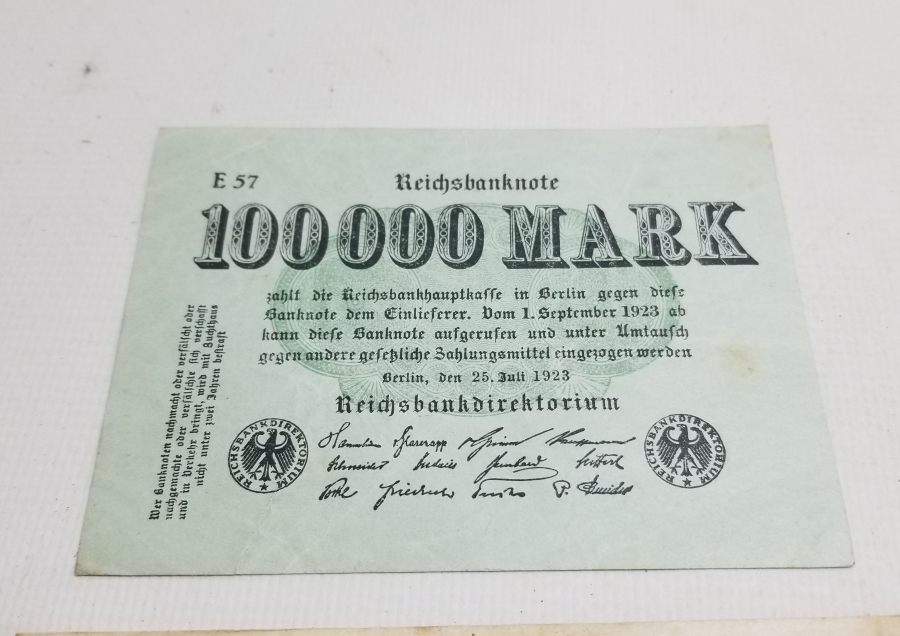 1923 TARİHLİ İKİ ADET ALMAN KAĞIT PARA