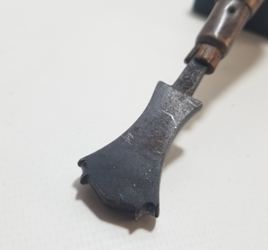 ÜZERİ OSMANLICA YAZILI OSMANLI DÖNEMİ NADİR CİLTCİ EL ALETİ