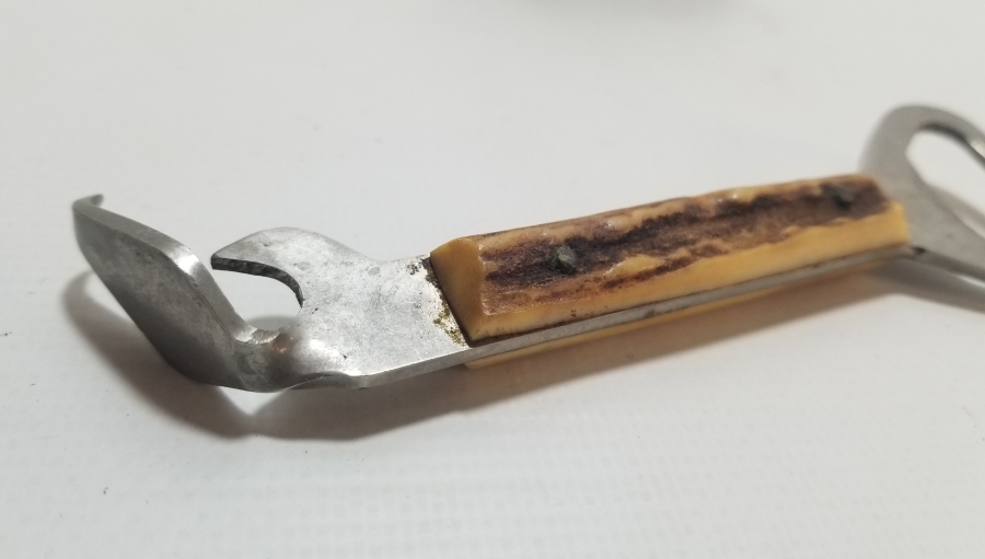 GEYİK BOYNUZU SAPLI ANTİKA ŞİŞE VE KONSERVE AÇACAĞI