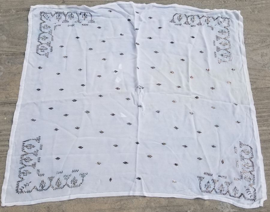 TELKIRMA İŞÇİLİKLİ ANTİKA GELİN ÖRTÜSÜ