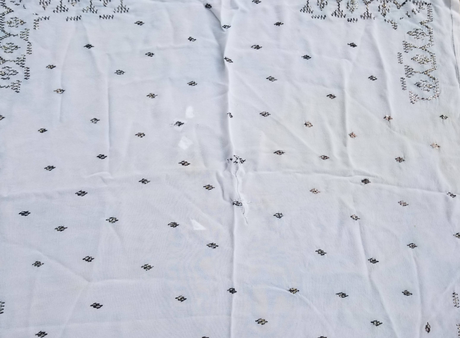 TELKIRMA İŞÇİLİKLİ ANTİKA GELİN ÖRTÜSÜ