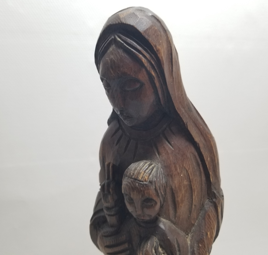 EL OYMA AHŞAP HZ MERYEM VE HZ İSA İKONA