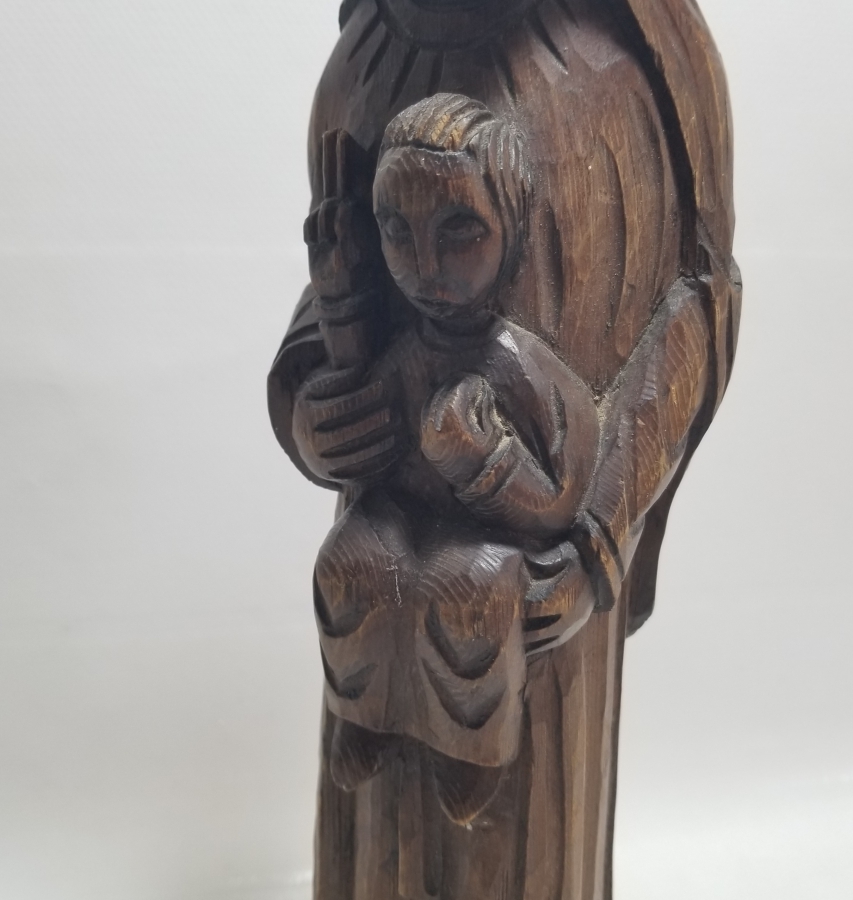 EL OYMA AHŞAP HZ MERYEM VE HZ İSA İKONA