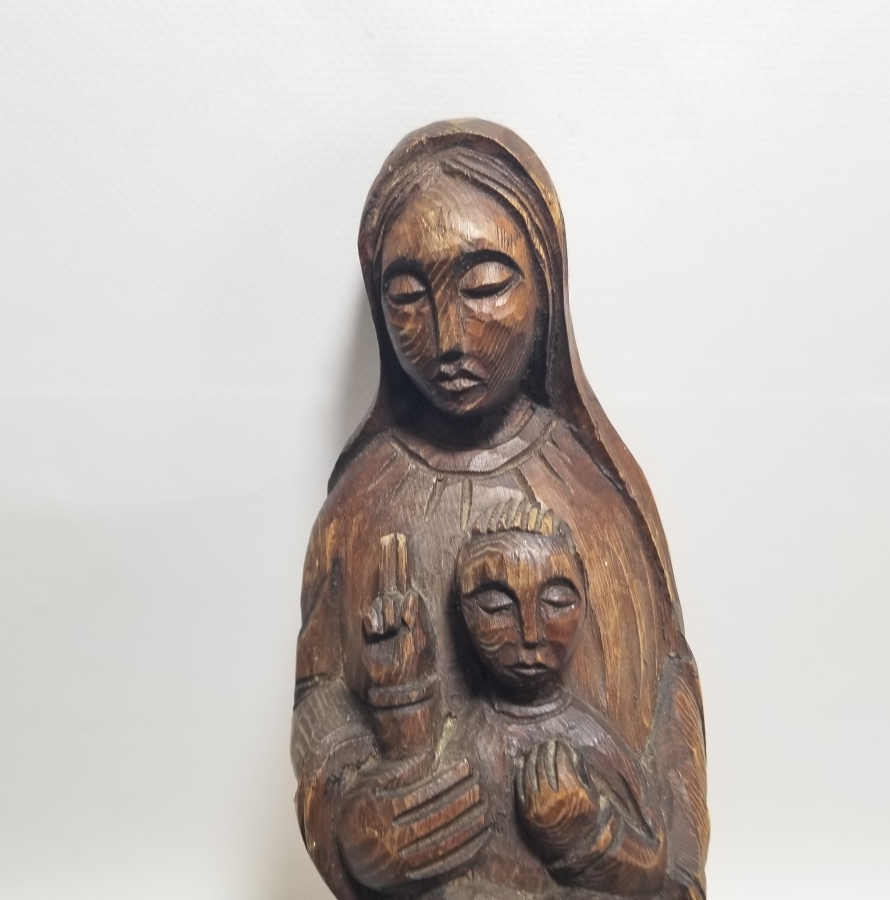 EL OYMA AHŞAP HZ MERYEM VE HZ İSA İKONA