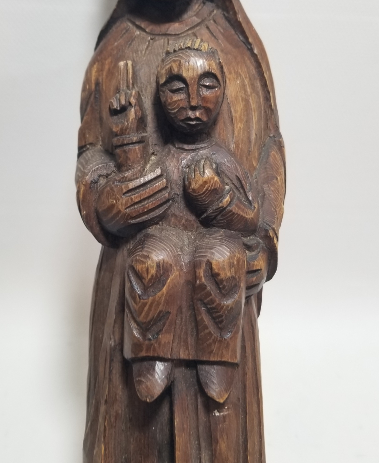 EL OYMA AHŞAP HZ MERYEM VE HZ İSA İKONA