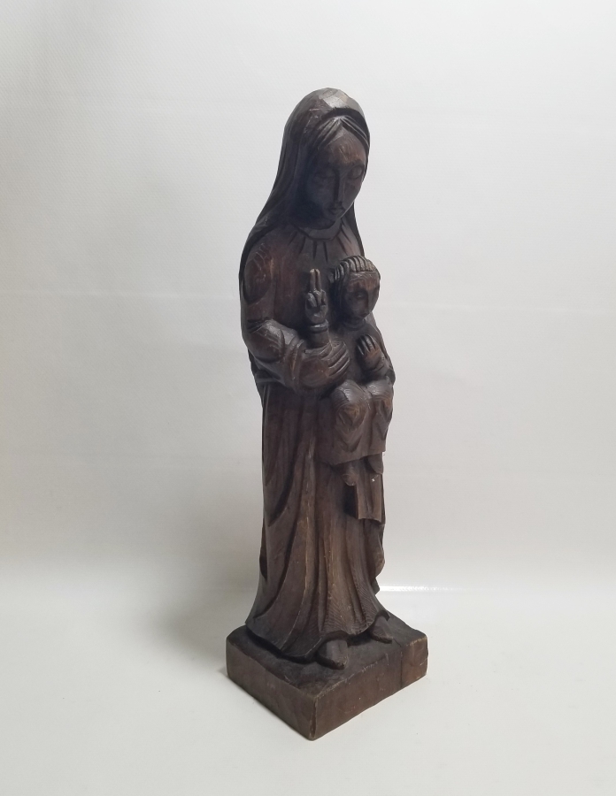 EL OYMA AHŞAP HZ MERYEM VE HZ İSA İKONA