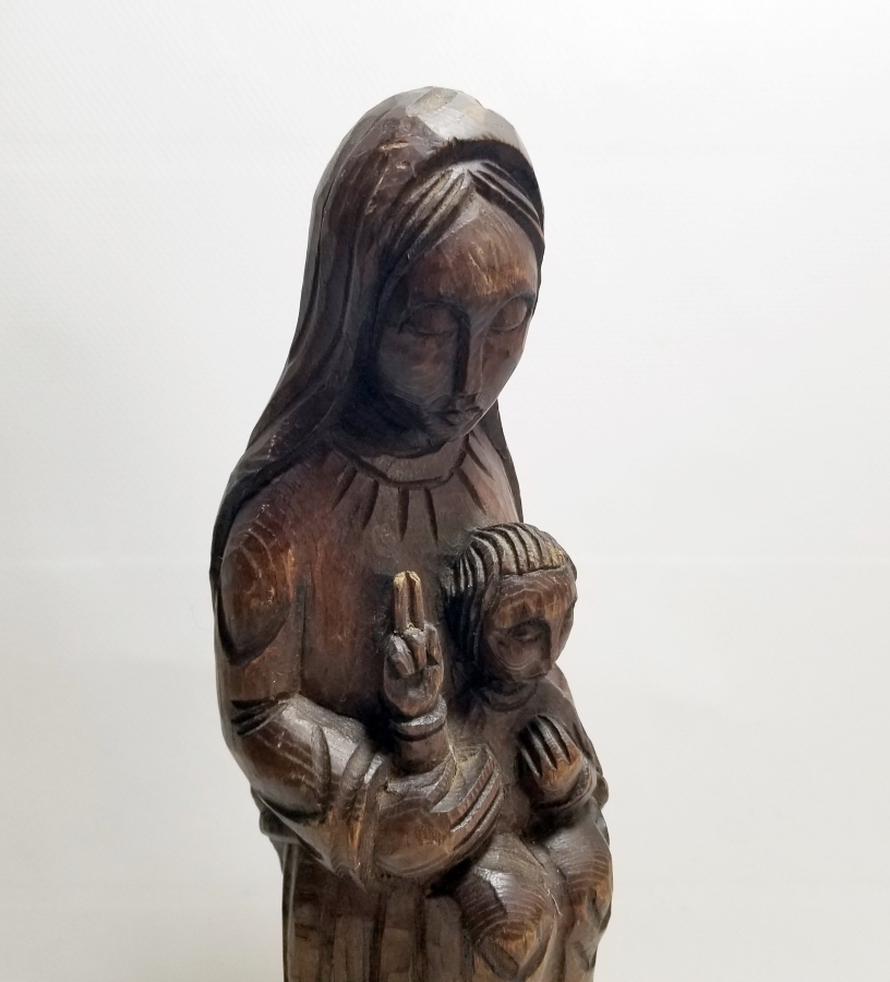 EL OYMA AHŞAP HZ MERYEM VE HZ İSA İKONA