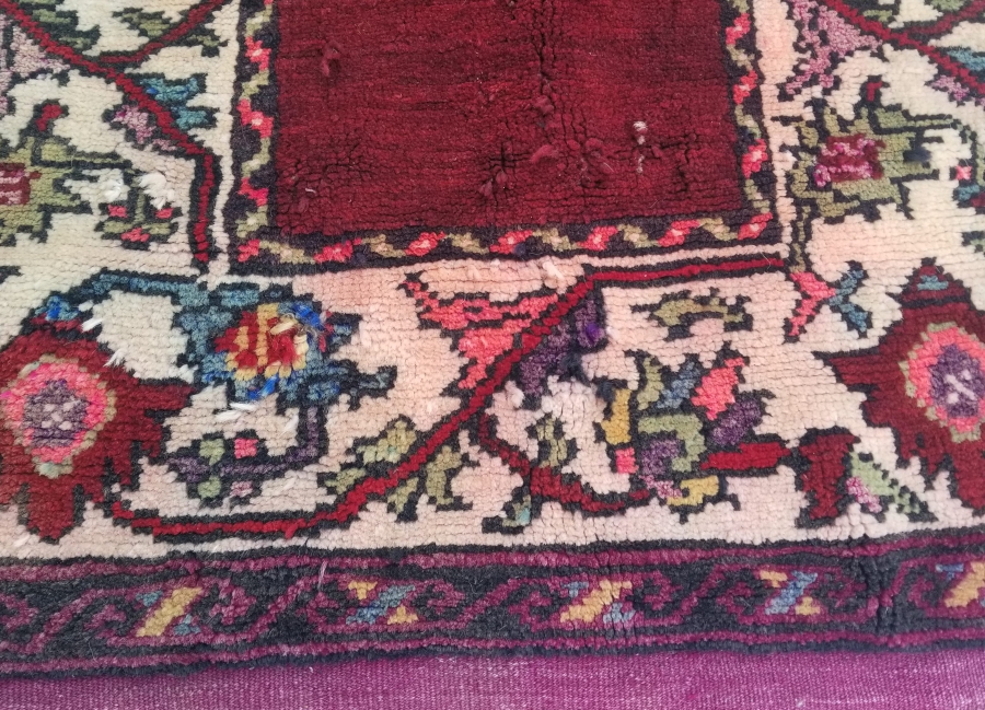 1965 TARİHLİ EL DOKUMA KİLİM SECCADE