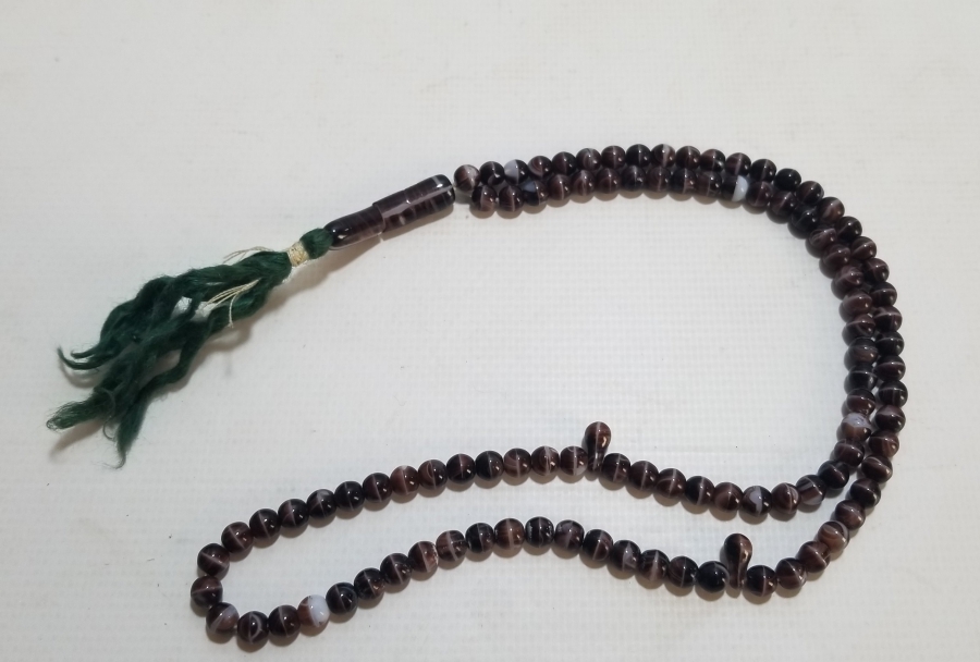 OSMANLI DÖNEMİ ORİJİNAL PÜSKÜLÜYLE BEYKOZ NAMAZ TESPİHİ