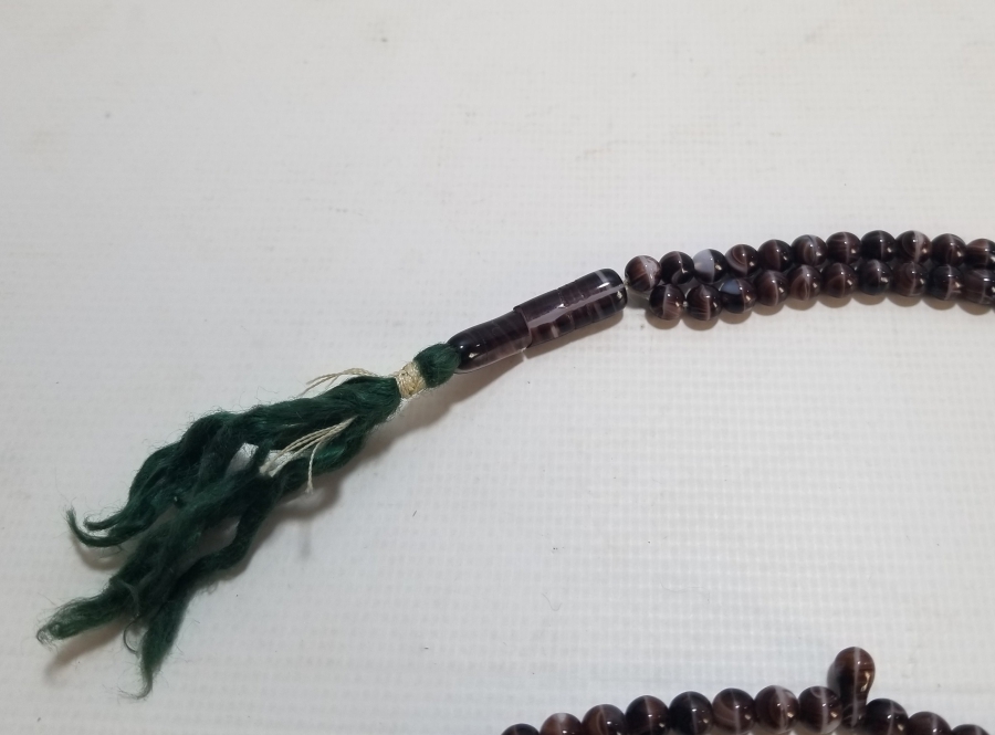 OSMANLI DÖNEMİ ORİJİNAL PÜSKÜLÜYLE BEYKOZ NAMAZ TESPİHİ