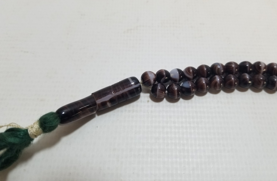 OSMANLI DÖNEMİ ORİJİNAL PÜSKÜLÜYLE BEYKOZ NAMAZ TESPİHİ