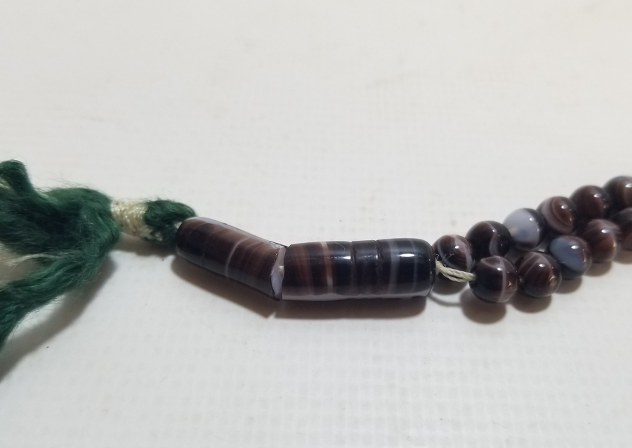 OSMANLI DÖNEMİ ORİJİNAL PÜSKÜLÜYLE BEYKOZ NAMAZ TESPİHİ