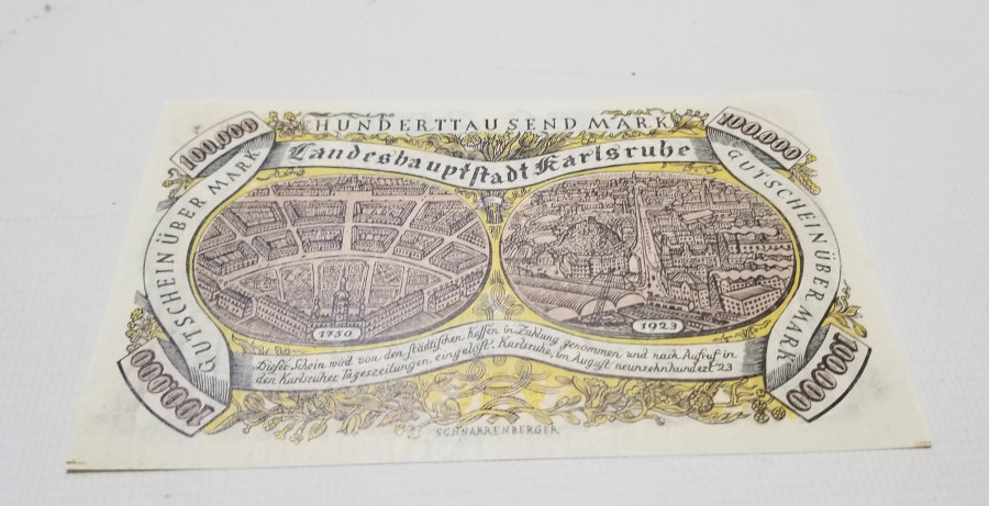 1923 TARİHLİ ALMAN HATIRA KAĞIT PARA